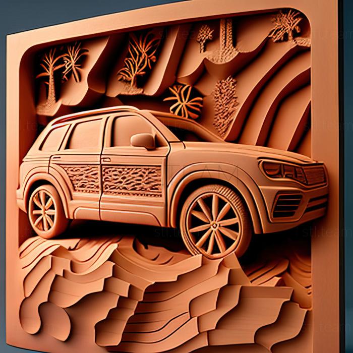 3D model Volkswagen Touareg (STL)